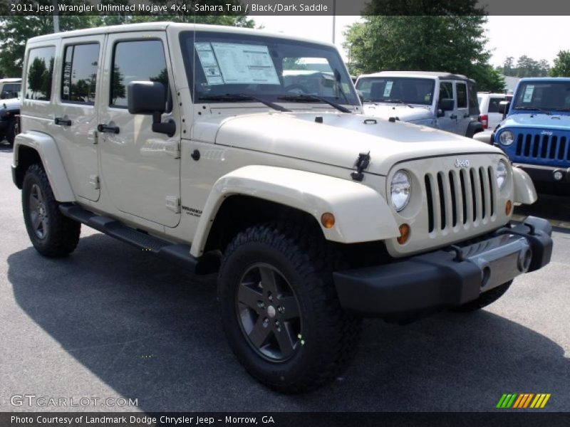 Sahara Tan / Black/Dark Saddle 2011 Jeep Wrangler Unlimited Mojave 4x4