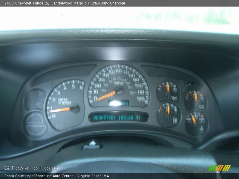 Sandalwood Metallic / Gray/Dark Charcoal 2003 Chevrolet Tahoe LS