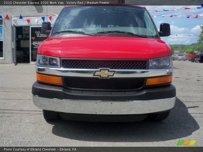Victory Red / Medium Pewter 2010 Chevrolet Express 2500 Work Van