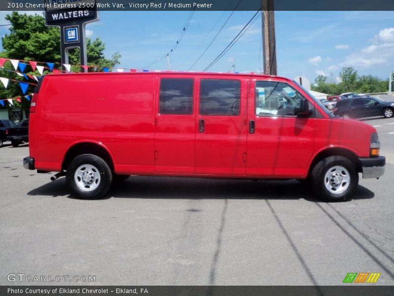 Victory Red / Medium Pewter 2010 Chevrolet Express 2500 Work Van