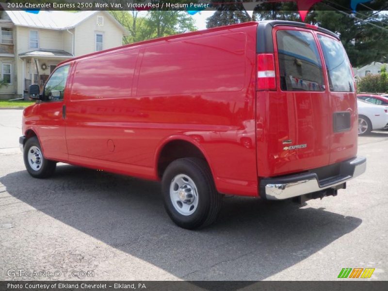 Victory Red / Medium Pewter 2010 Chevrolet Express 2500 Work Van