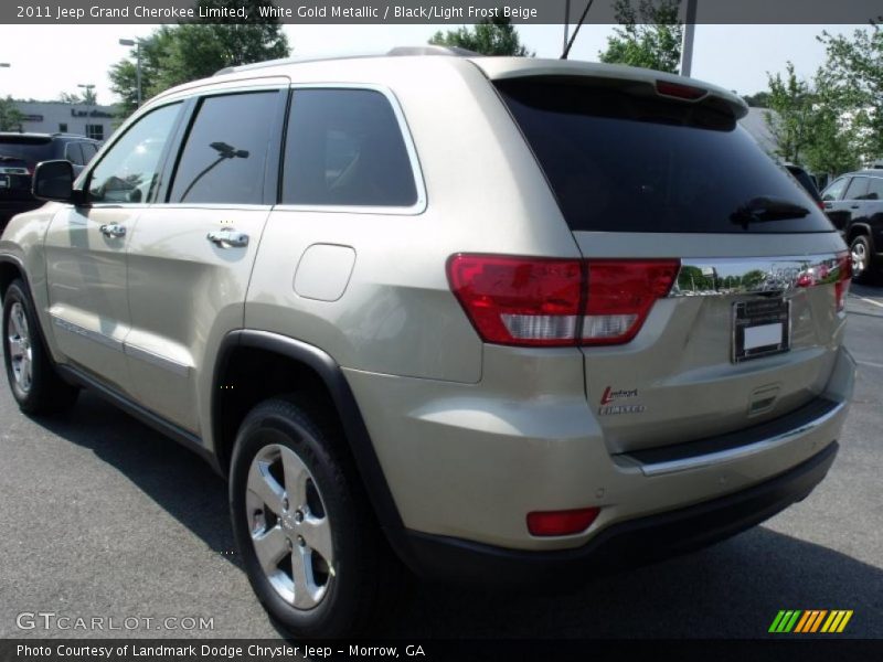 White Gold Metallic / Black/Light Frost Beige 2011 Jeep Grand Cherokee Limited