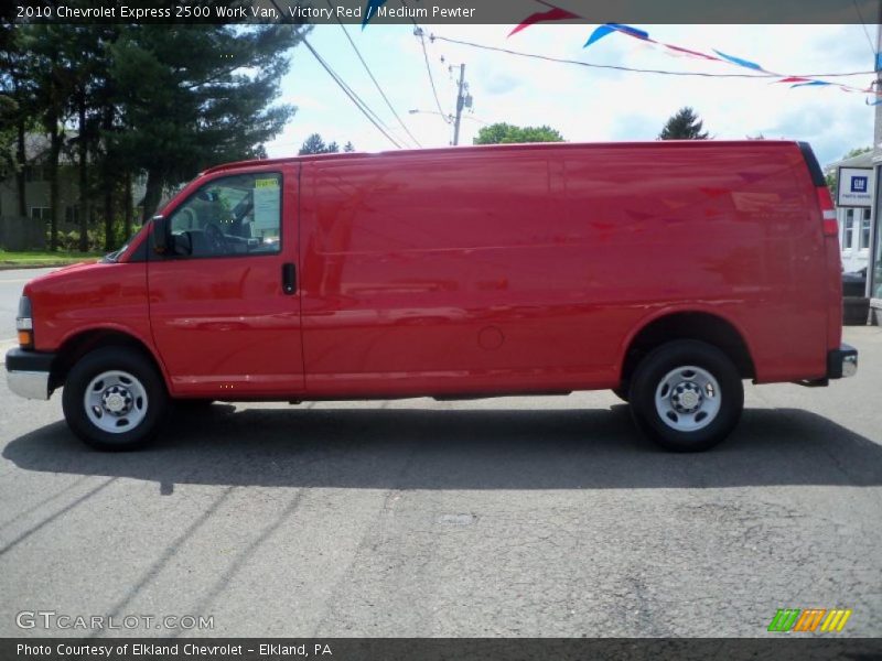 Victory Red / Medium Pewter 2010 Chevrolet Express 2500 Work Van