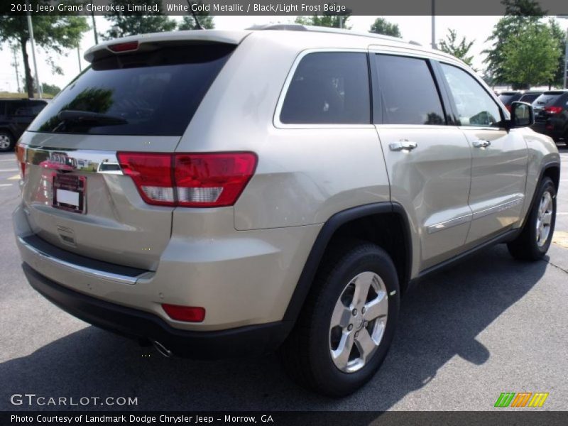 White Gold Metallic / Black/Light Frost Beige 2011 Jeep Grand Cherokee Limited