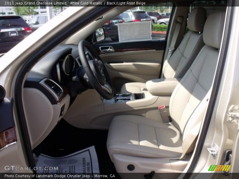 White Gold Metallic / Black/Light Frost Beige 2011 Jeep Grand Cherokee Limited