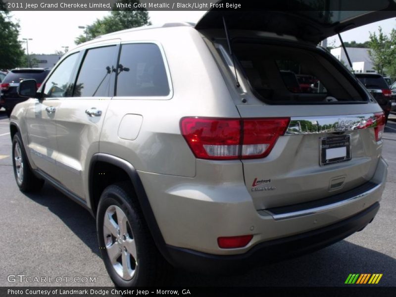 White Gold Metallic / Black/Light Frost Beige 2011 Jeep Grand Cherokee Limited