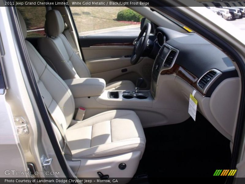 White Gold Metallic / Black/Light Frost Beige 2011 Jeep Grand Cherokee Limited