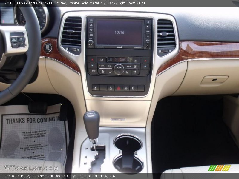 White Gold Metallic / Black/Light Frost Beige 2011 Jeep Grand Cherokee Limited