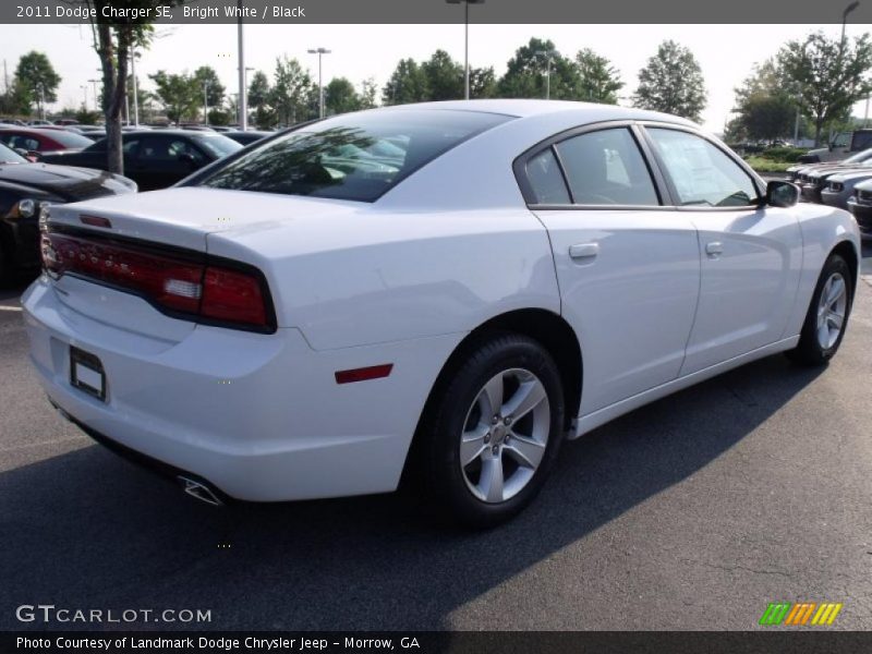 Bright White / Black 2011 Dodge Charger SE