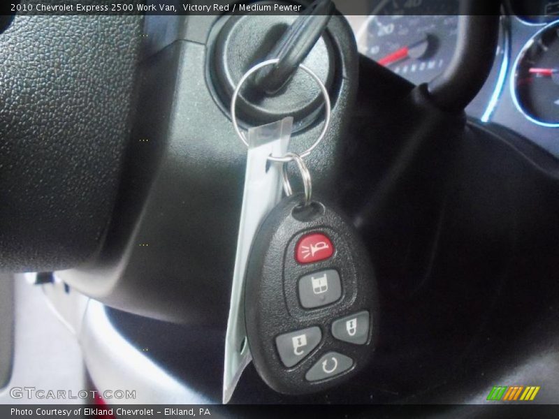 Victory Red / Medium Pewter 2010 Chevrolet Express 2500 Work Van