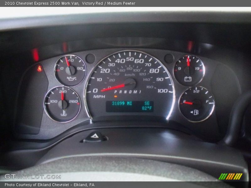  2010 Express 2500 Work Van 2500 Work Van Gauges