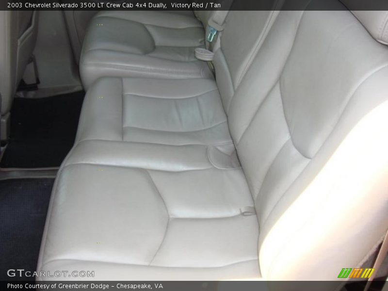 Victory Red / Tan 2003 Chevrolet Silverado 3500 LT Crew Cab 4x4 Dually