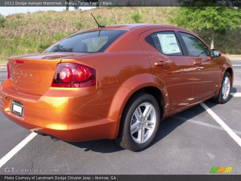 Mango Tango Pearl / Black 2011 Dodge Avenger Mainstreet