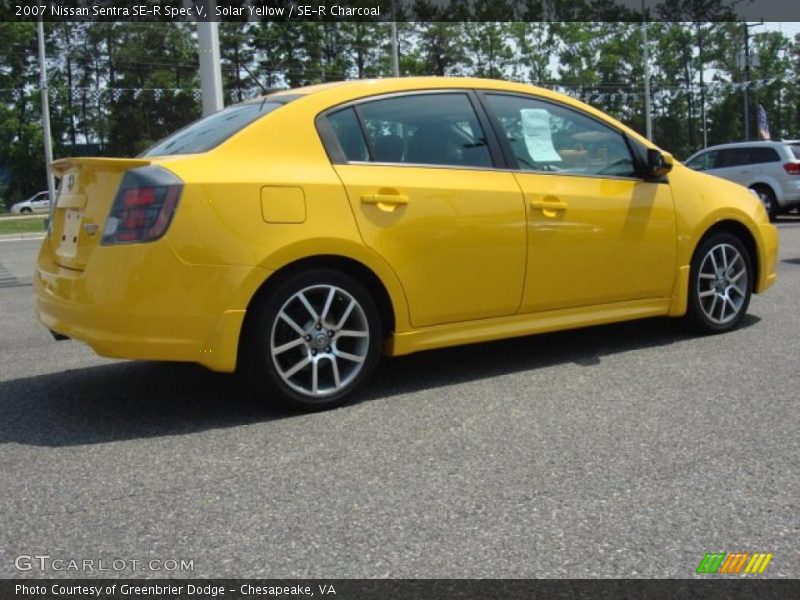 Solar Yellow / SE-R Charcoal 2007 Nissan Sentra SE-R Spec V