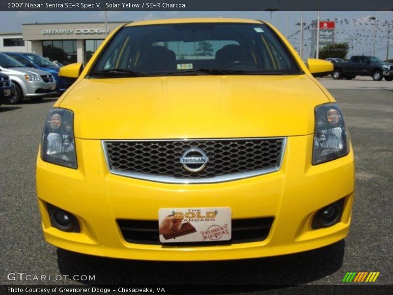 Solar Yellow / SE-R Charcoal 2007 Nissan Sentra SE-R Spec V