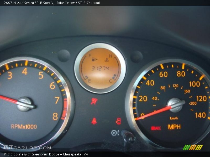  2007 Sentra SE-R Spec V SE-R Spec V Gauges