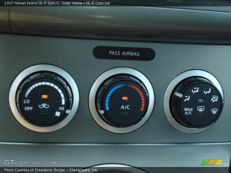 Controls of 2007 Sentra SE-R Spec V