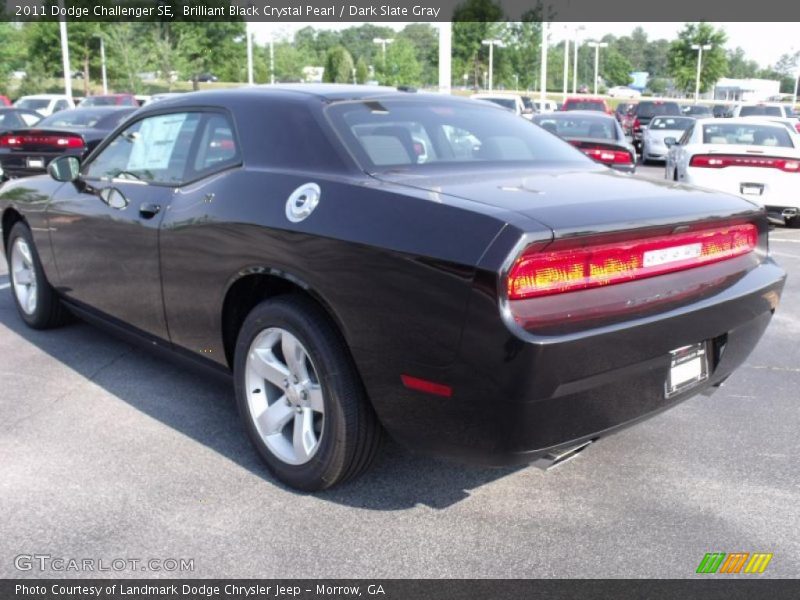 Brilliant Black Crystal Pearl / Dark Slate Gray 2011 Dodge Challenger SE