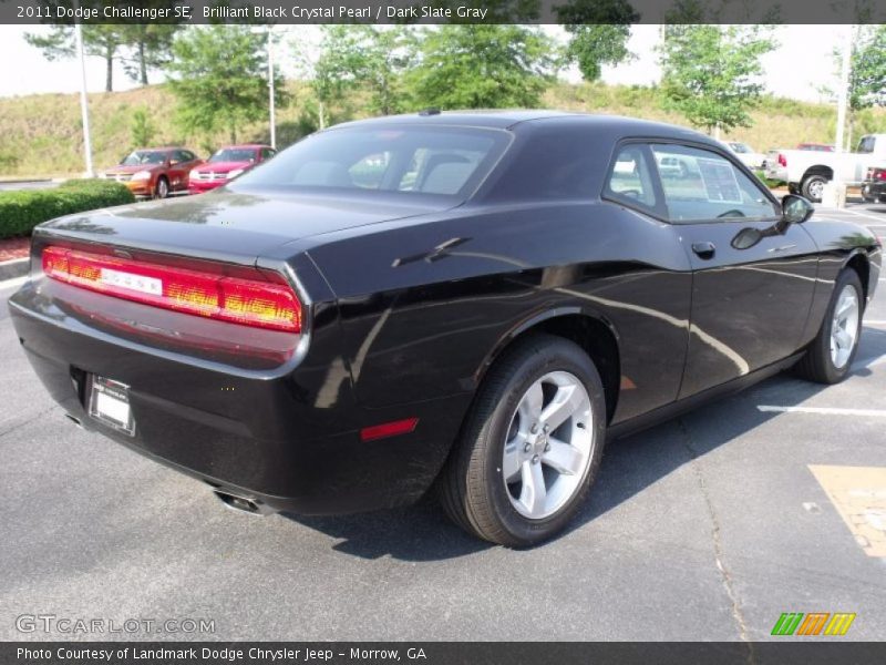 Brilliant Black Crystal Pearl / Dark Slate Gray 2011 Dodge Challenger SE