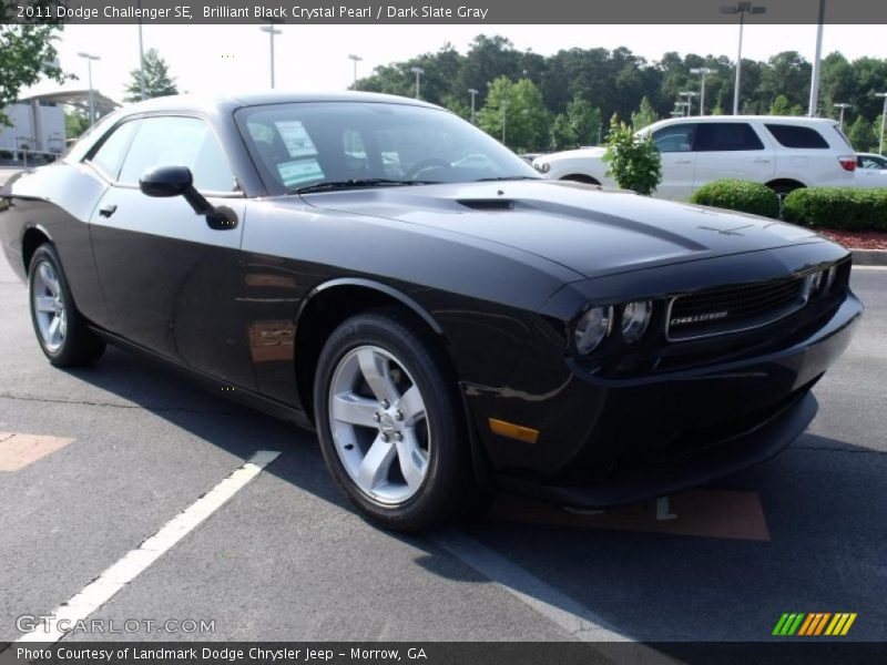 Brilliant Black Crystal Pearl / Dark Slate Gray 2011 Dodge Challenger SE