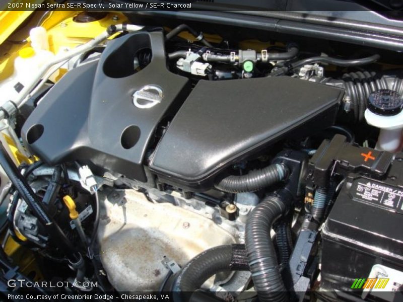  2007 Sentra SE-R Spec V Engine - 2.5 Liter DOHC 16-Valve VVT 4 Cylinder