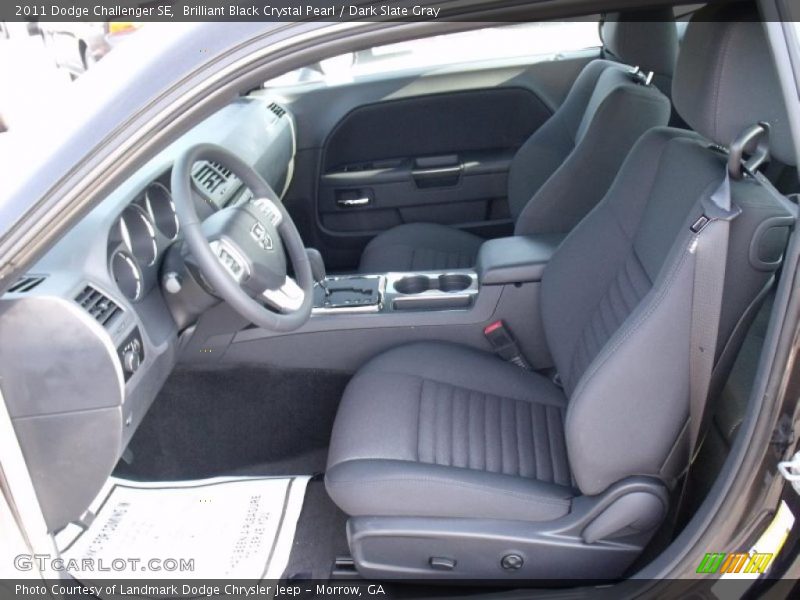 Brilliant Black Crystal Pearl / Dark Slate Gray 2011 Dodge Challenger SE