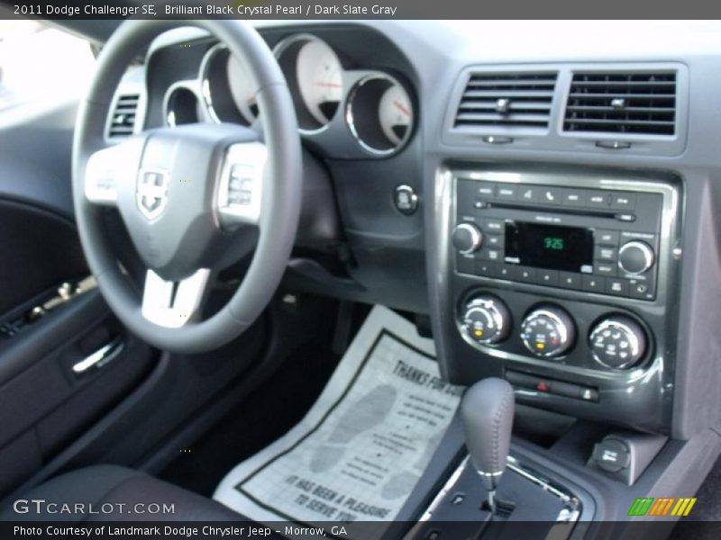 Brilliant Black Crystal Pearl / Dark Slate Gray 2011 Dodge Challenger SE