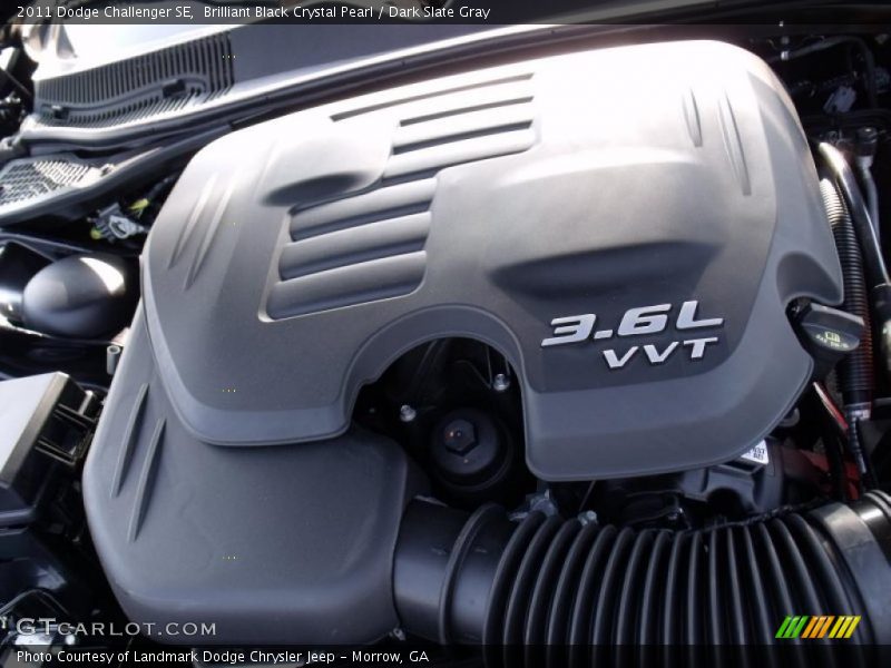 Brilliant Black Crystal Pearl / Dark Slate Gray 2011 Dodge Challenger SE