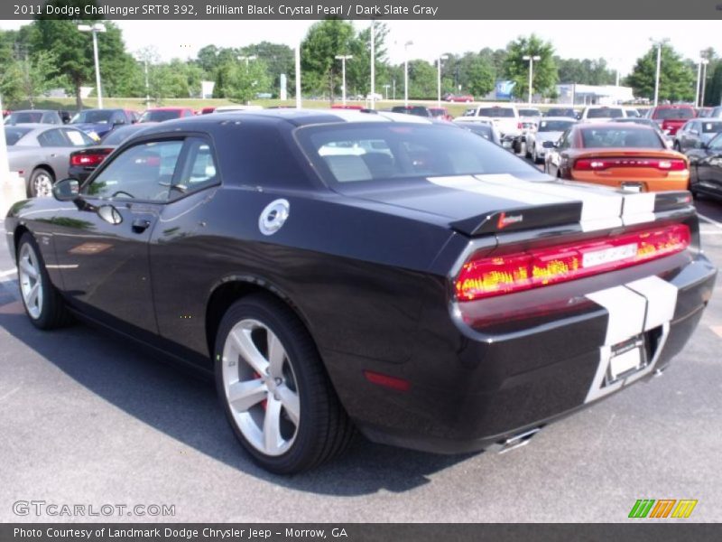 Brilliant Black Crystal Pearl / Dark Slate Gray 2011 Dodge Challenger SRT8 392