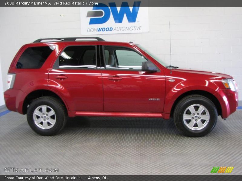 Vivid Red Metallic / Stone 2008 Mercury Mariner V6