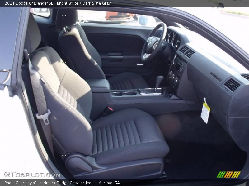 Bright White / Dark Slate Gray 2011 Dodge Challenger SE