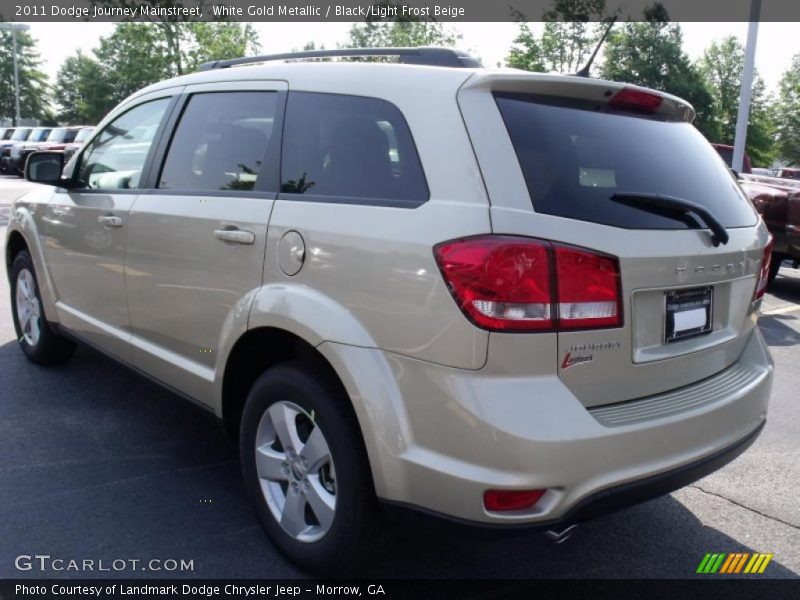 White Gold Metallic / Black/Light Frost Beige 2011 Dodge Journey Mainstreet