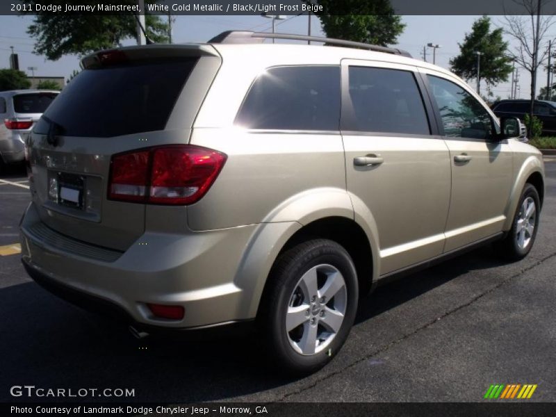 White Gold Metallic / Black/Light Frost Beige 2011 Dodge Journey Mainstreet