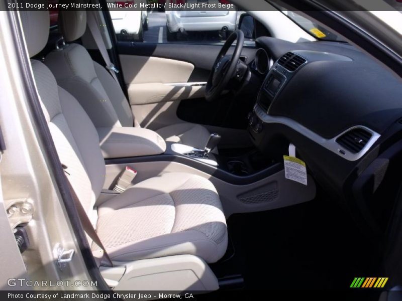 White Gold Metallic / Black/Light Frost Beige 2011 Dodge Journey Mainstreet