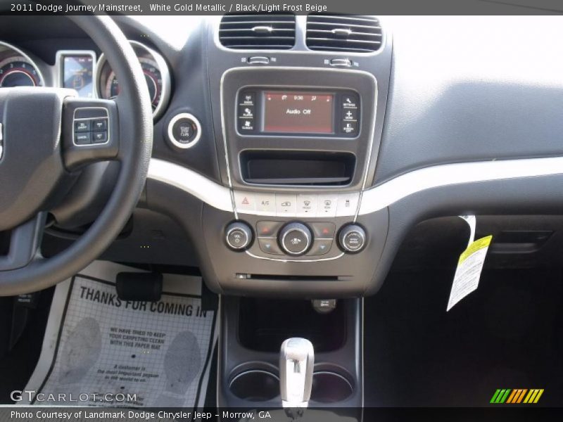 White Gold Metallic / Black/Light Frost Beige 2011 Dodge Journey Mainstreet