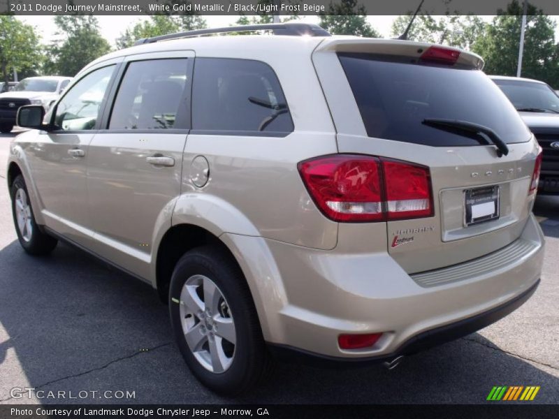 White Gold Metallic / Black/Light Frost Beige 2011 Dodge Journey Mainstreet