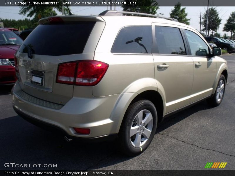 White Gold Metallic / Black/Light Frost Beige 2011 Dodge Journey Mainstreet