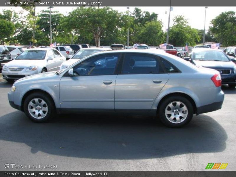 Crystal Blue Metallic / Ebony 2003 Audi A4 1.8T Sedan