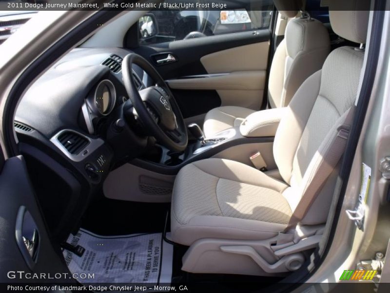 White Gold Metallic / Black/Light Frost Beige 2011 Dodge Journey Mainstreet
