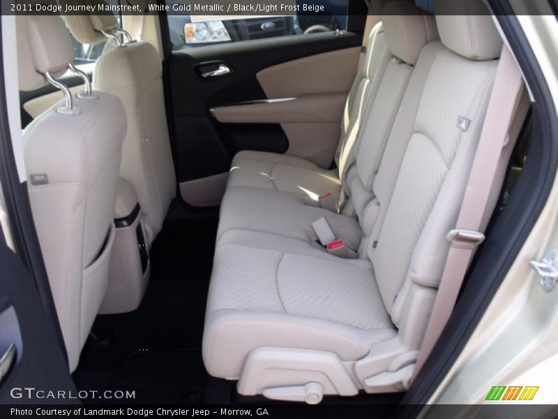 White Gold Metallic / Black/Light Frost Beige 2011 Dodge Journey Mainstreet