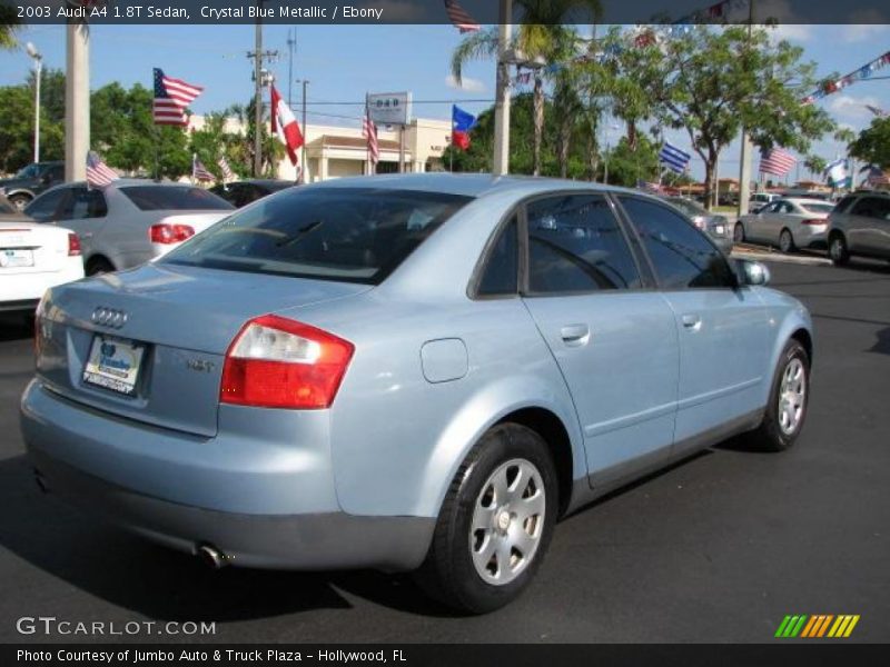 Crystal Blue Metallic / Ebony 2003 Audi A4 1.8T Sedan