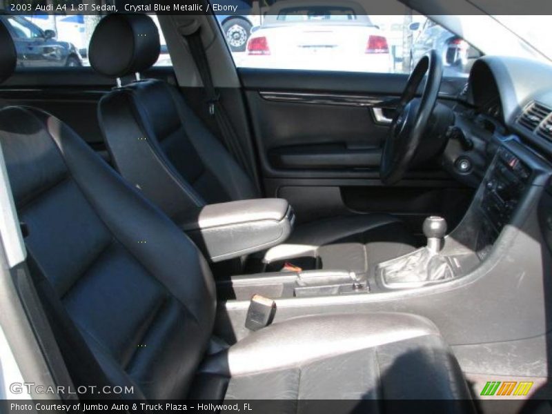 Crystal Blue Metallic / Ebony 2003 Audi A4 1.8T Sedan