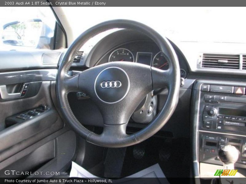 Crystal Blue Metallic / Ebony 2003 Audi A4 1.8T Sedan