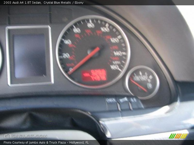 Crystal Blue Metallic / Ebony 2003 Audi A4 1.8T Sedan