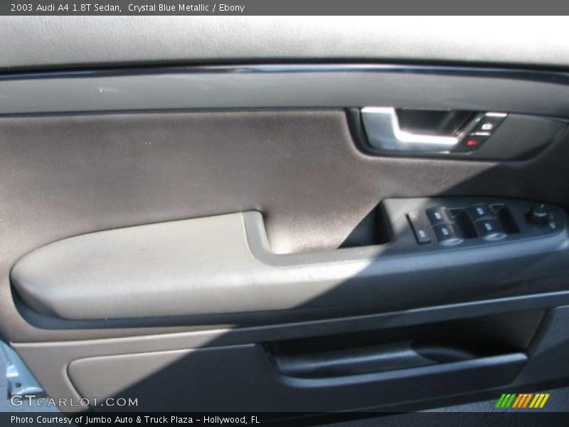 Crystal Blue Metallic / Ebony 2003 Audi A4 1.8T Sedan