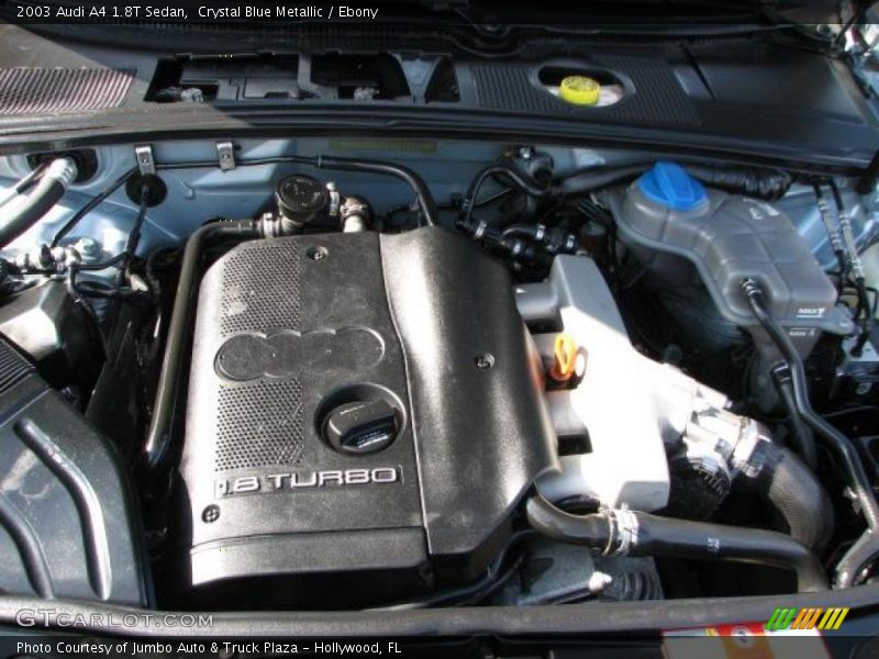 Crystal Blue Metallic / Ebony 2003 Audi A4 1.8T Sedan