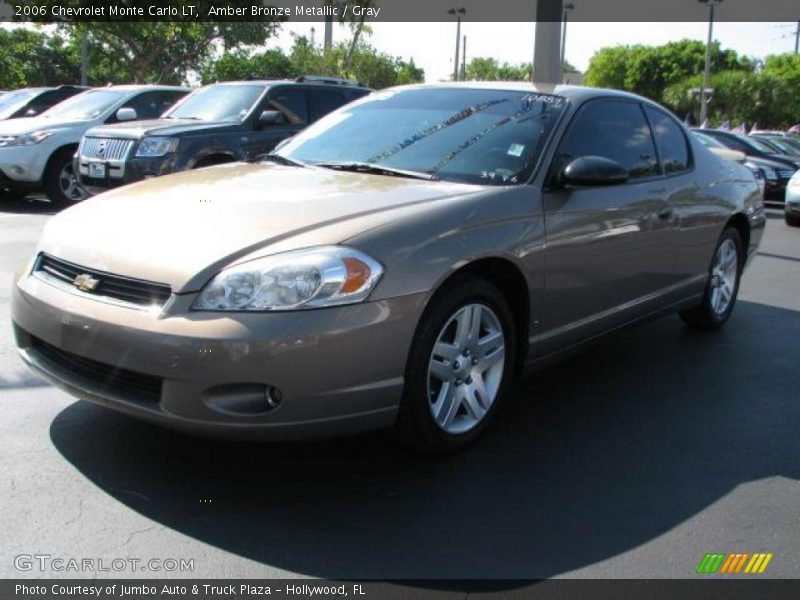 Amber Bronze Metallic / Gray 2006 Chevrolet Monte Carlo LT