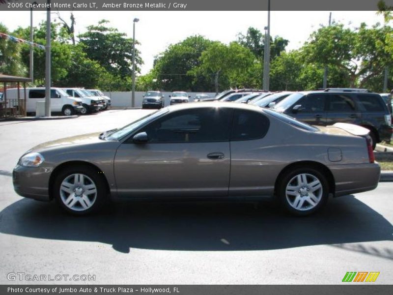 Amber Bronze Metallic / Gray 2006 Chevrolet Monte Carlo LT