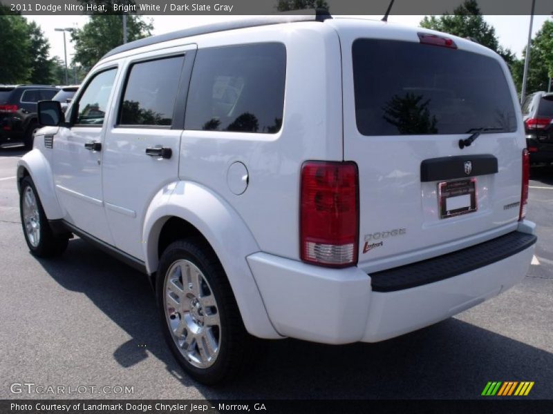 Bright White / Dark Slate Gray 2011 Dodge Nitro Heat