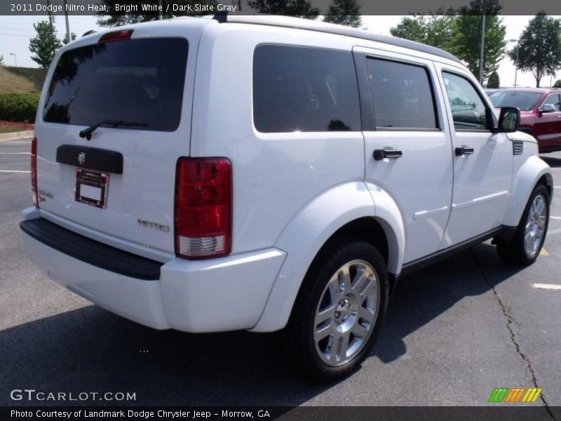 Bright White / Dark Slate Gray 2011 Dodge Nitro Heat